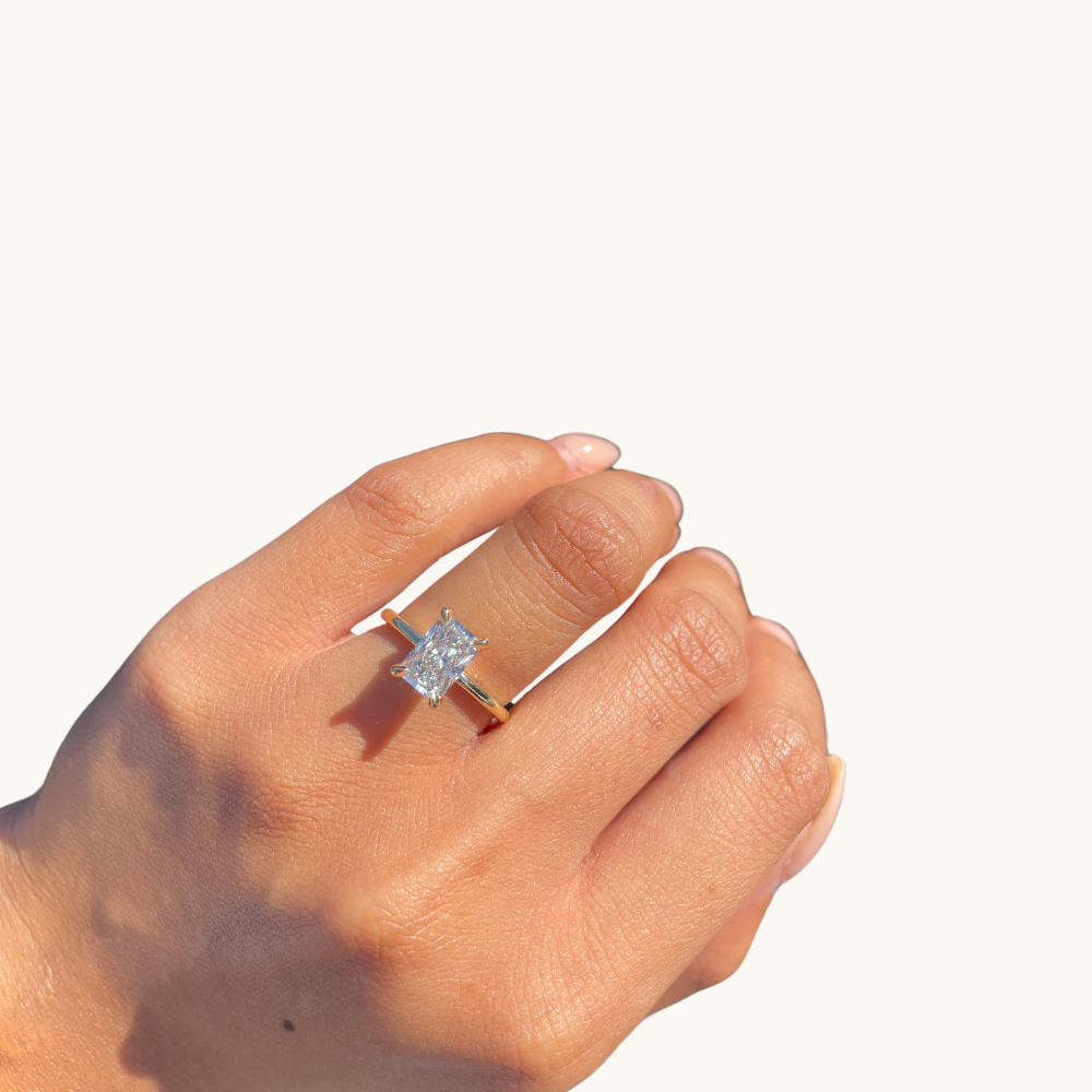 1.74 Radiant Lab Diamond Engagement Ring - Happy Jewelers Fine Jewelry Lifetime Warranty