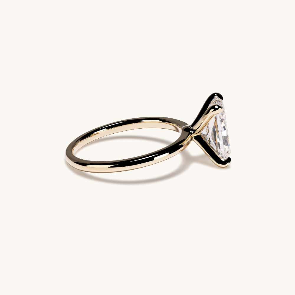 2.59 Radiant Lab Diamond Engagement Ring