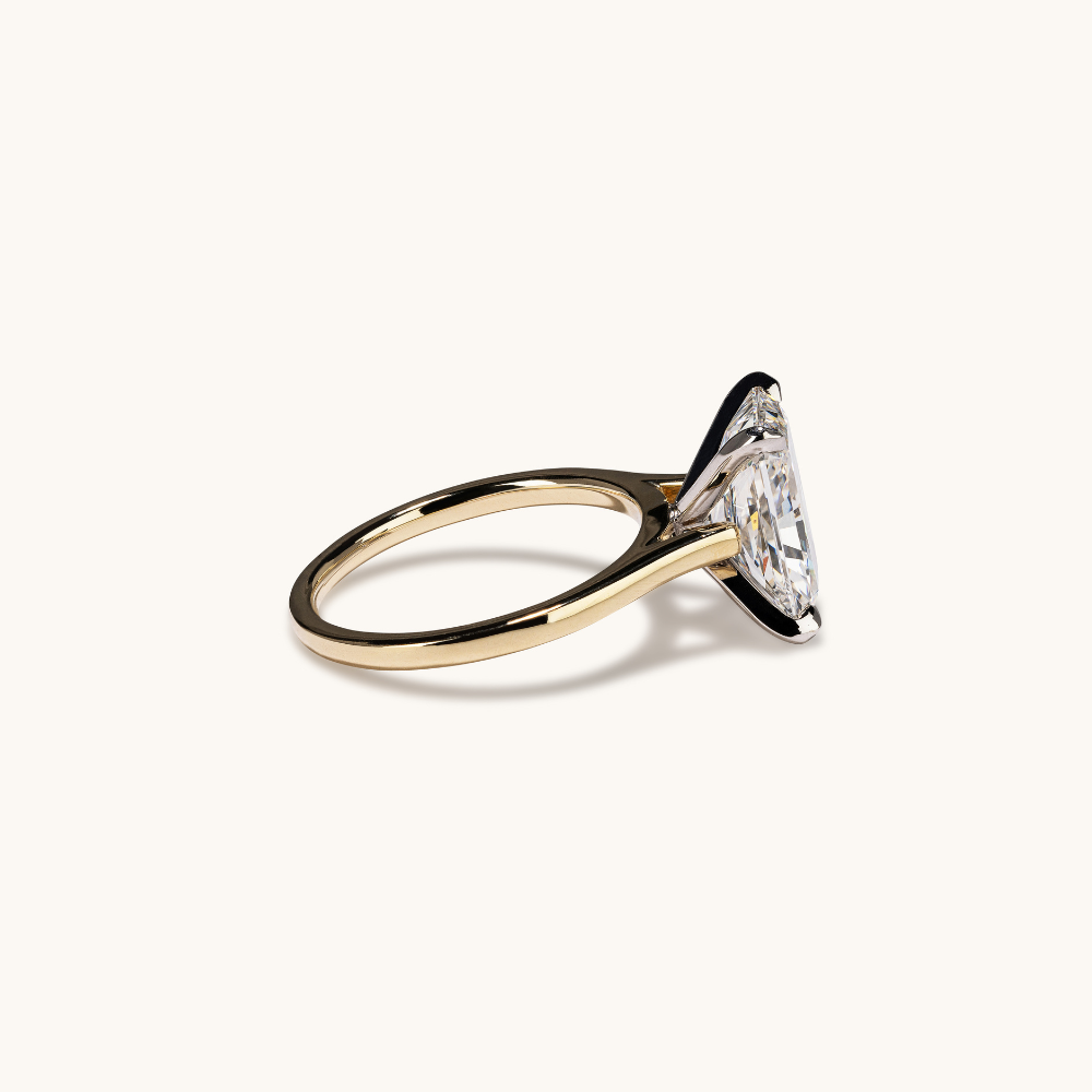 4.05 Radiant Lab Diamond Engagement Ring