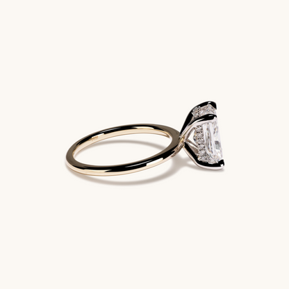 2.60 Radiant Lab Diamond Engagement Ring with Hidden Halo - Happy Jewelers Fine Jewelry Lifetime Warranty