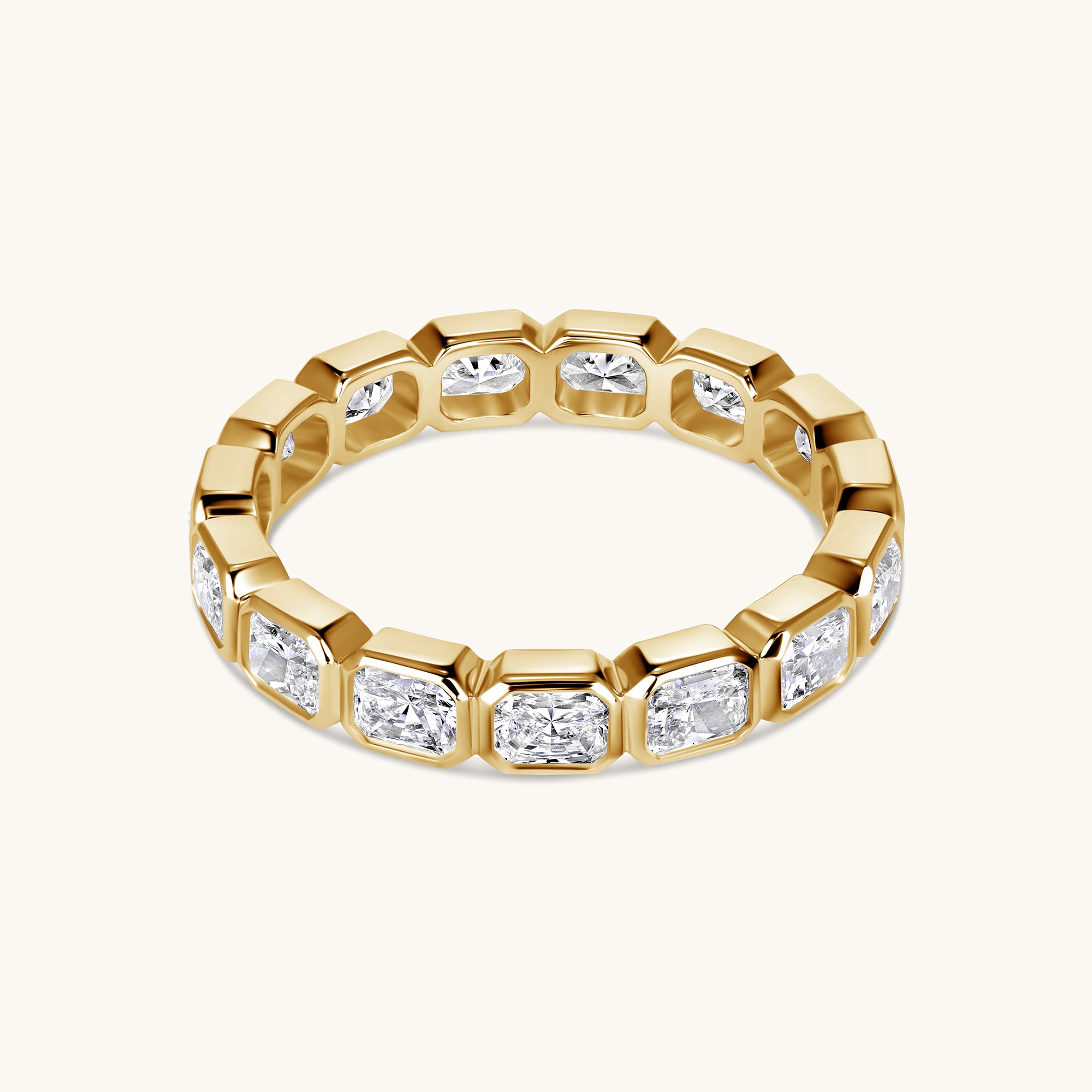 Radiant Lab Diamond East-West Bezel Eternity Band - Happy Jewelers Fine Jewelry Lifetime Warranty