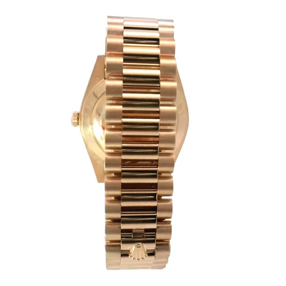 Rolex Day Date Yellow Gold Black Stick Dial Watch | Ref# 228238 - Happy Jewelers Fine Jewelry Lifetime Warranty