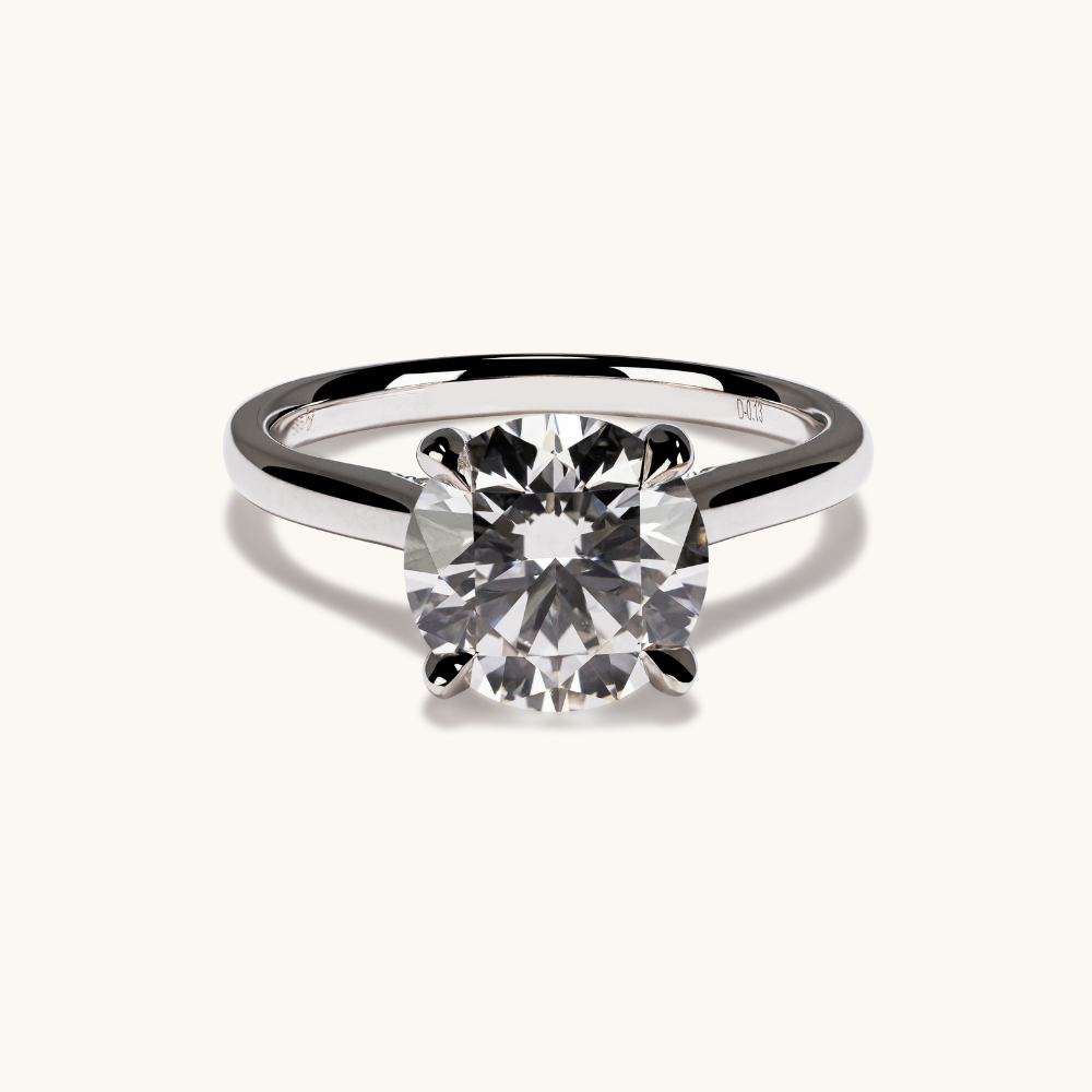 2.56 Round Lab Diamond Engagement Ring