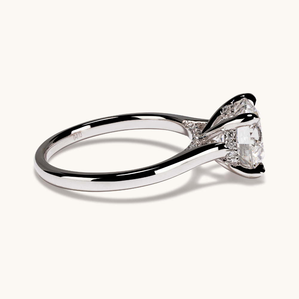 2.56 Round Lab Diamond Engagement Ring