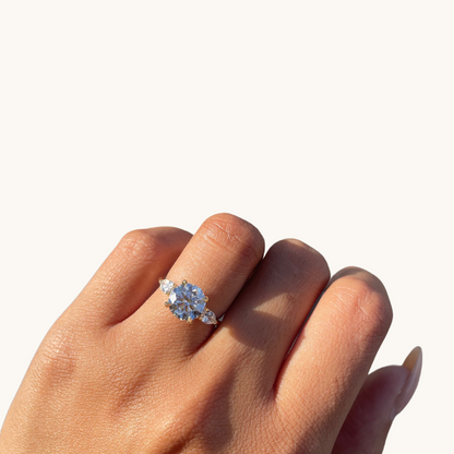 2.27 Round Lab Diamond 3-Stone Engagement Ring - Happy Jewelers Fine Jewelry Lifetime Warranty