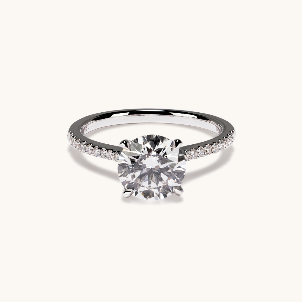 1.71 Round Lab Diamond Engagement Ring