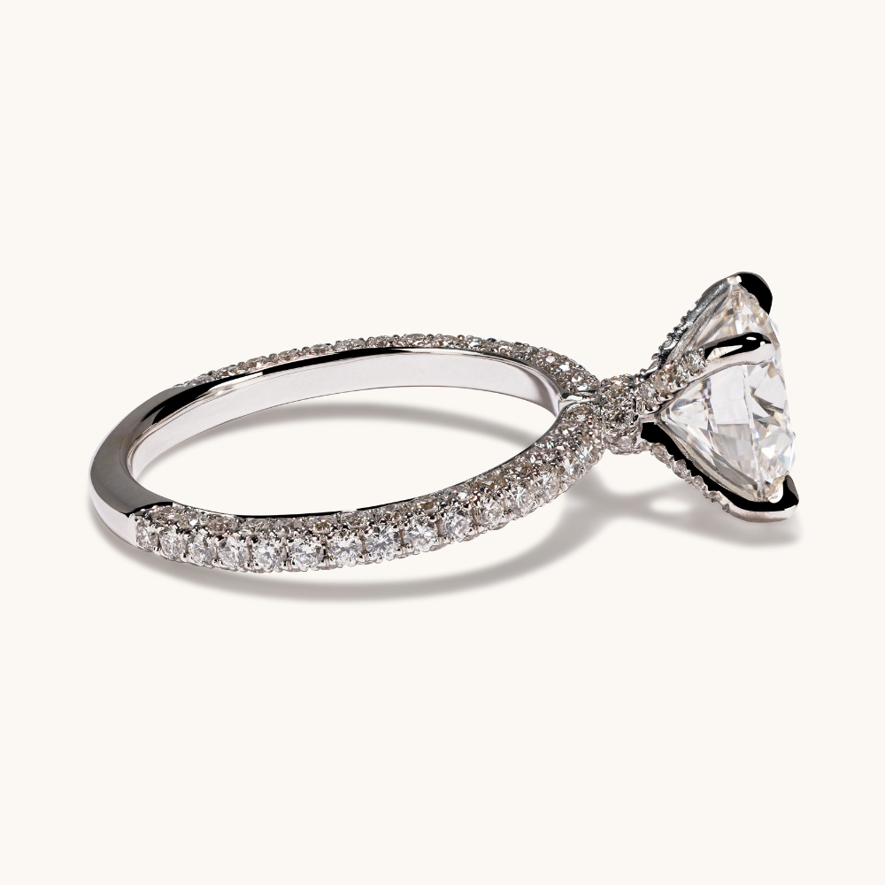 2.72 Round Lab Diamond Engagement Ring