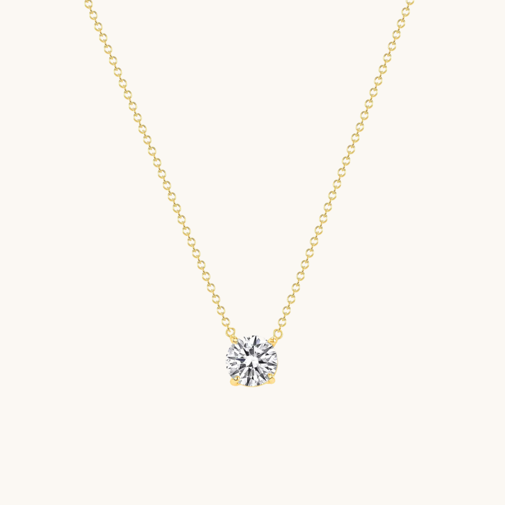 Lab Diamond Solitaire Pendant - Happy Jewelers Fine Jewelry Lifetime Warranty