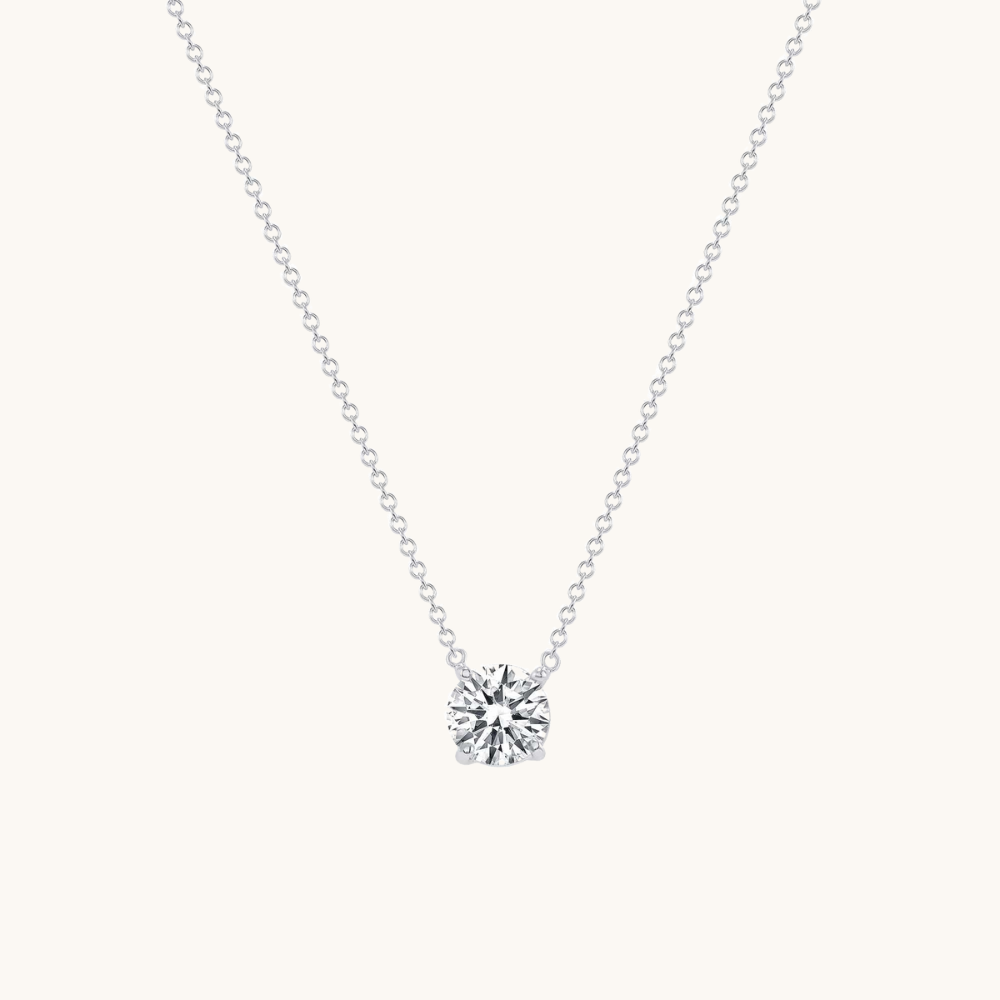 Lab Diamond Solitaire Pendant - Happy Jewelers Fine Jewelry Lifetime Warranty