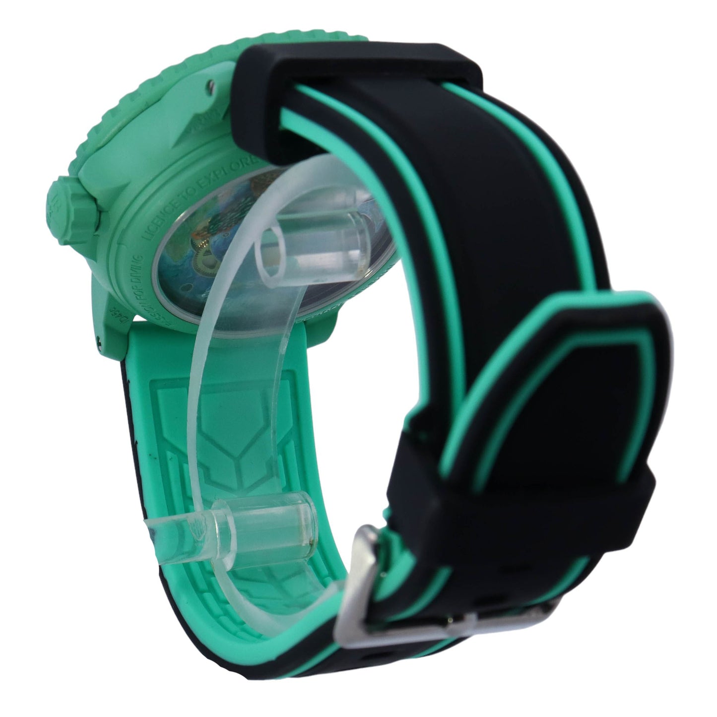 Swatch x Blancpain Green Bioceramic 42mm Green Arabic & Stick Dial Watch Reference #: SO35I100 - Happy Jewelers Fine Jewelry Lifetime Warranty