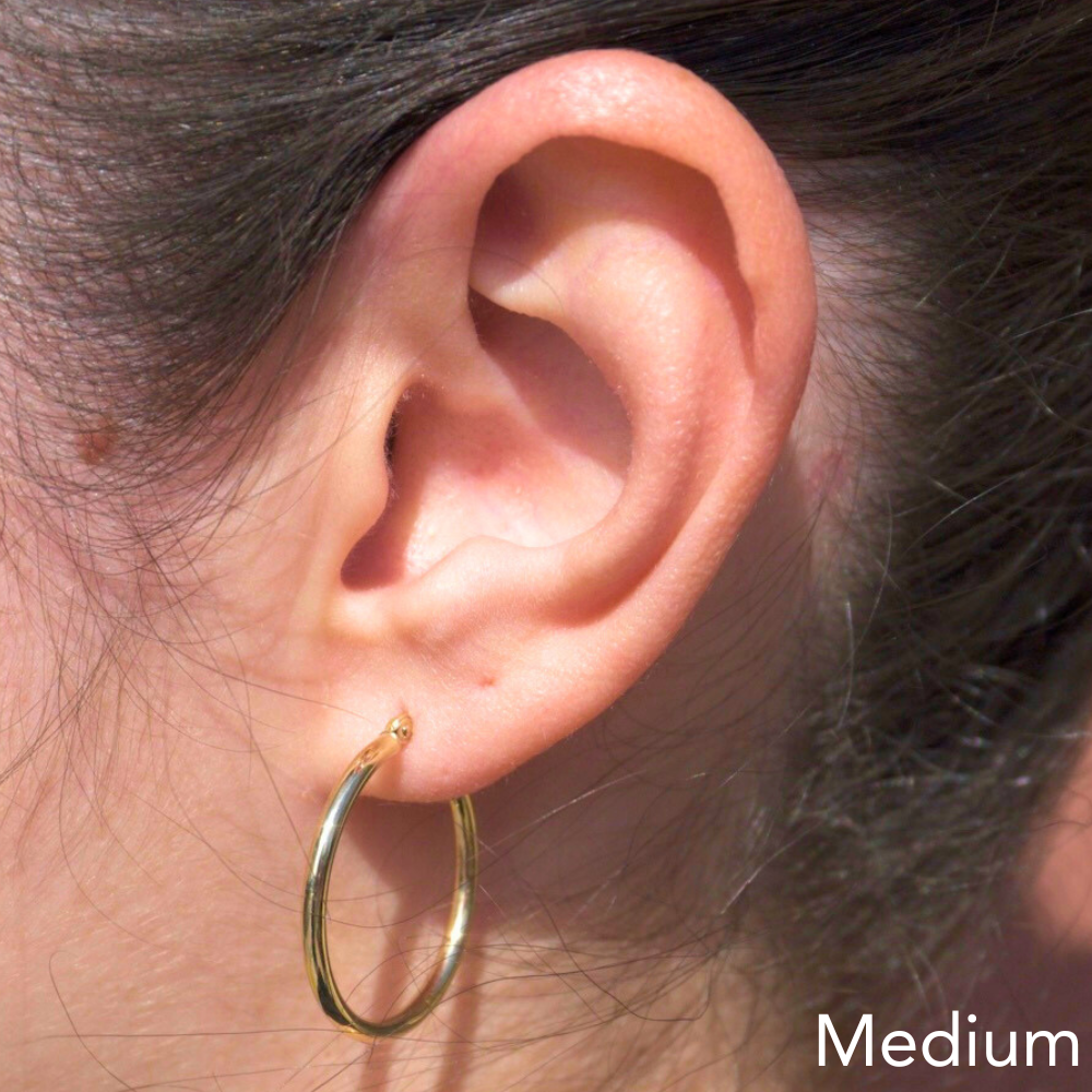 Polished Hoop Earrings - Happy Jewelers Fine Jewelry Lifetime Warranty