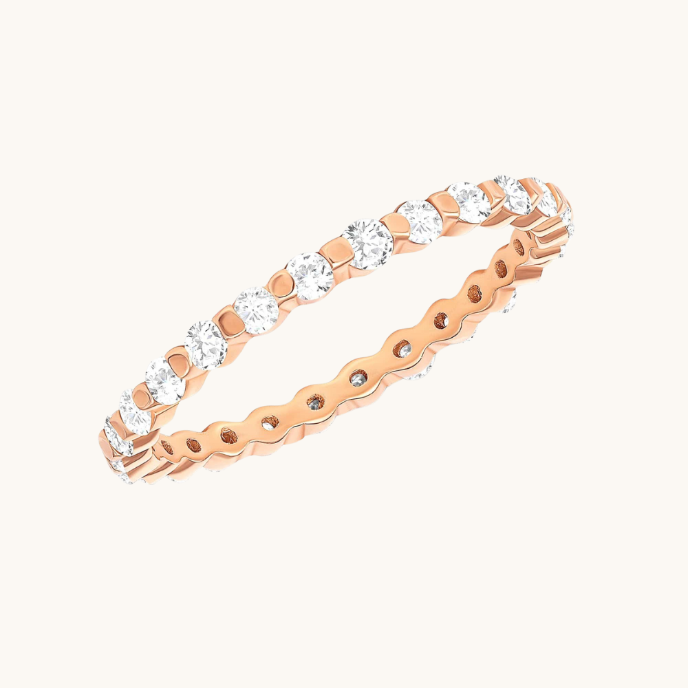 Small Round Shared Prong Diamond Eternity Band