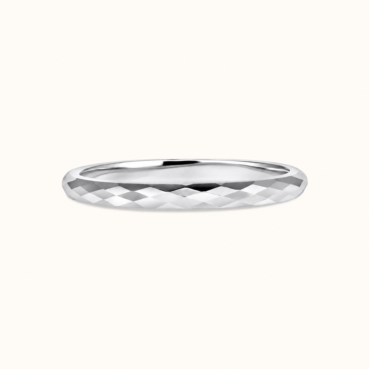 Solid Gold Diamond Cut Band