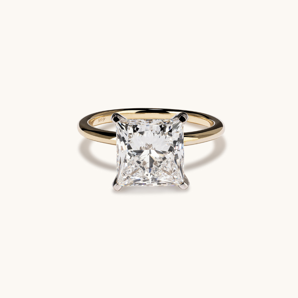 Princess Lab Diamond Solitaire Engagement Ring - Happy Jewelers Fine Jewelry Lifetime Warranty