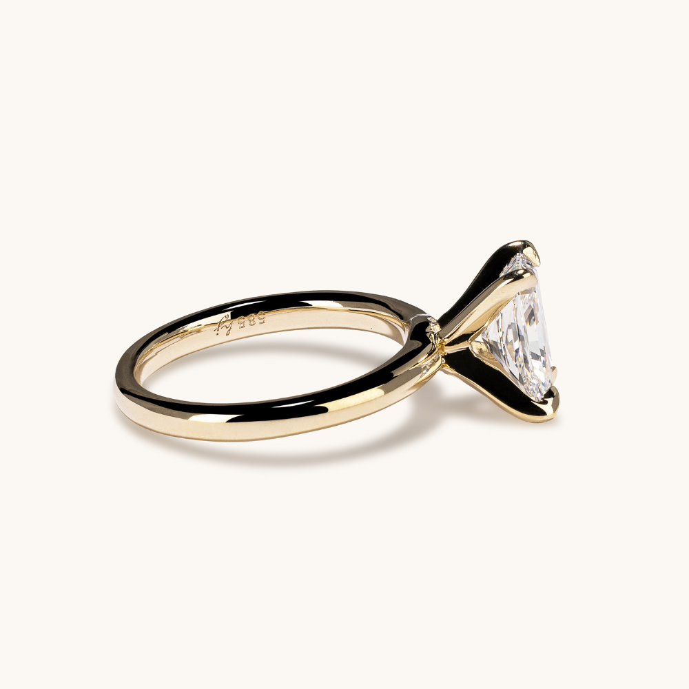 Princess Lab Diamond Solitaire Engagement Ring - Happy Jewelers Fine Jewelry Lifetime Warranty