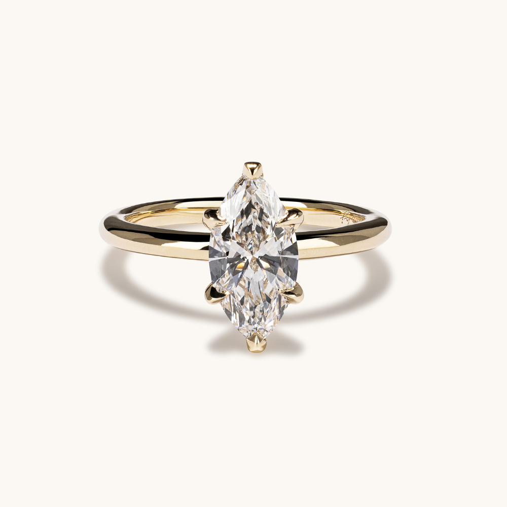 Marquise Lab Diamond Solitaire Engagement Ring - Happy Jewelers Fine Jewelry Lifetime Warranty