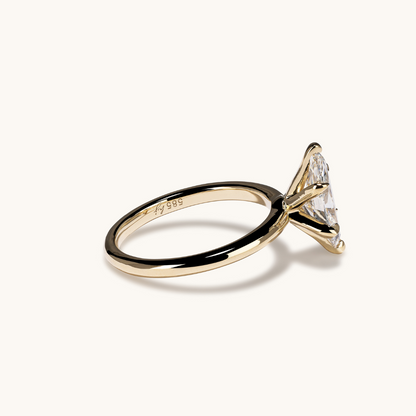 Marquise Lab Diamond Solitaire Engagement Ring - Happy Jewelers Fine Jewelry Lifetime Warranty