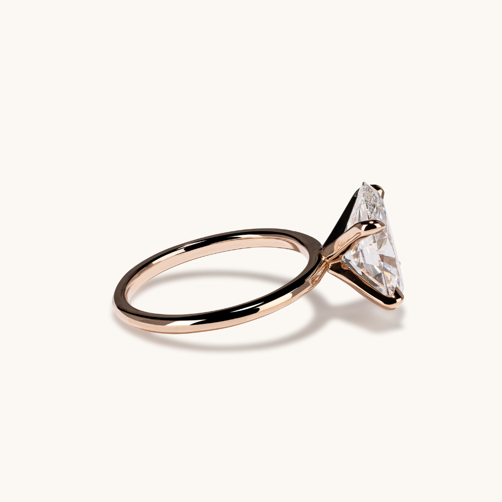 Oval Lab Diamond Solitaire Engagement Ring