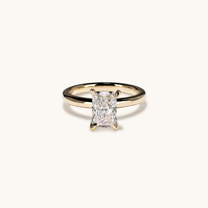 Radiant Lab Diamond Solitaire Engagement Ring - Happy Jewelers Fine Jewelry Lifetime Warranty