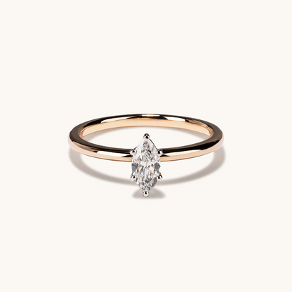 Marquise Lab Diamond Solitaire Engagement Ring - Happy Jewelers Fine Jewelry Lifetime Warranty