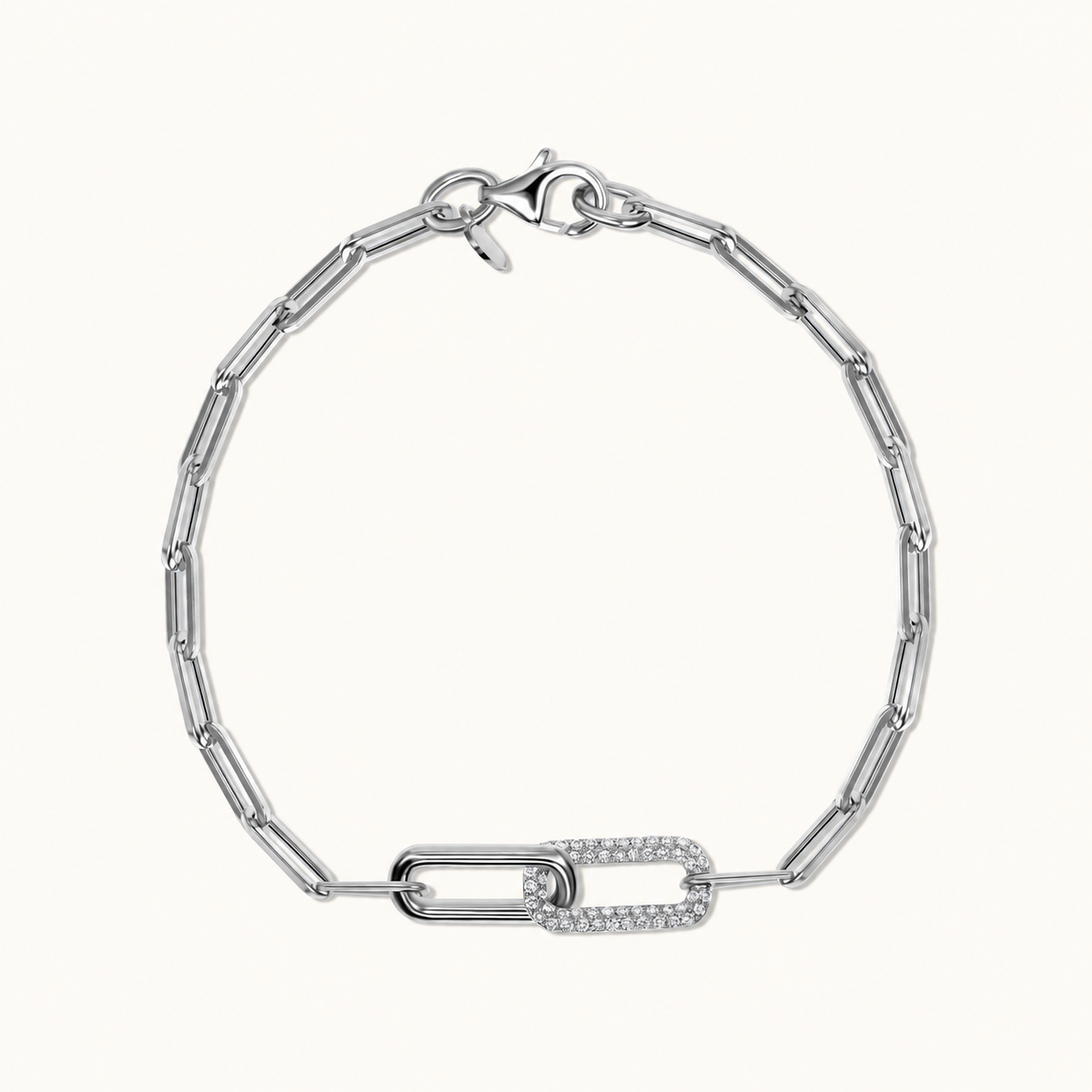Solo Diamond Link Bracelet