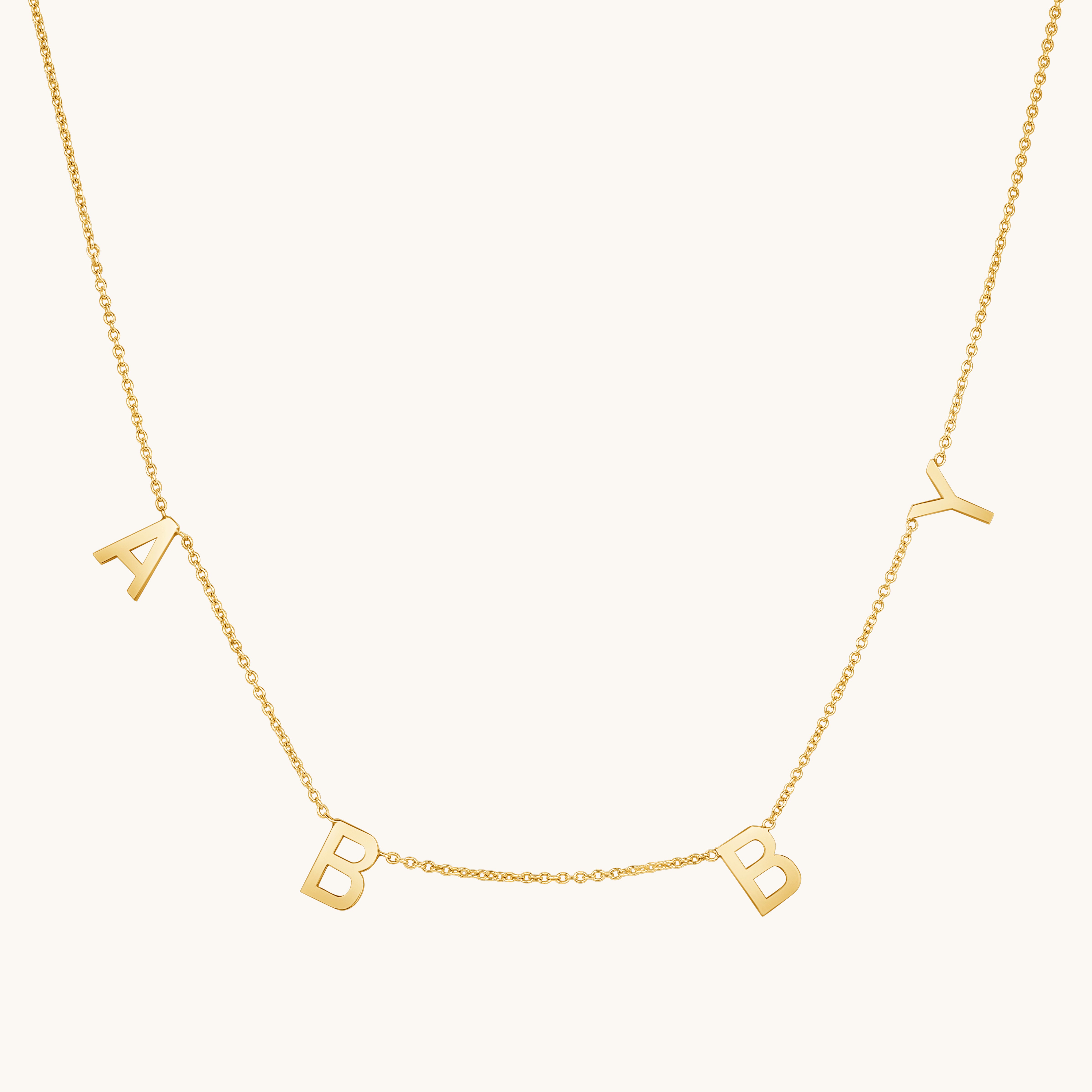 Spaced Name Necklace - Happy Jewelers Fine Jewelry Lifetime Warranty