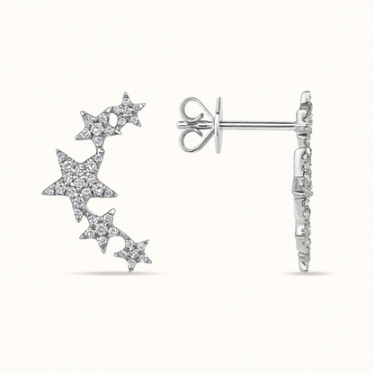 Star Climber Diamond Earrings