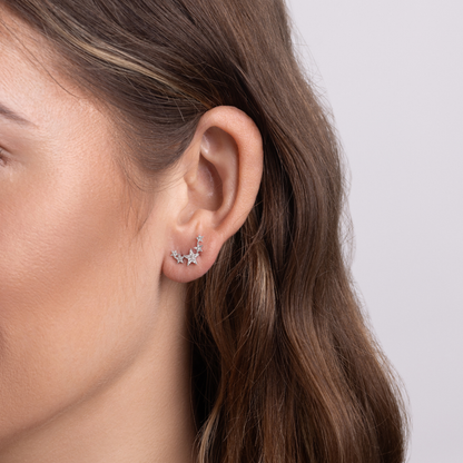 Star Climber Diamond Earrings - Happy Jewelers Fine Jewelry Lifetime Warranty