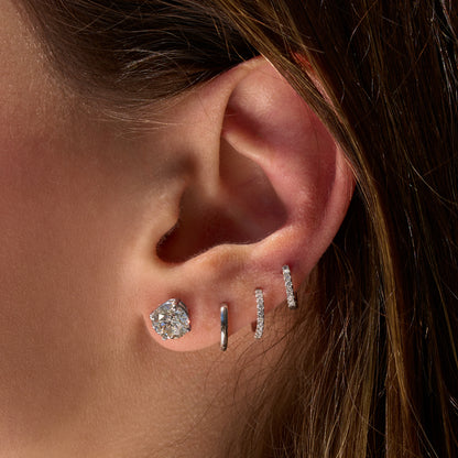 Certified Classic Diamond Stud Earrings