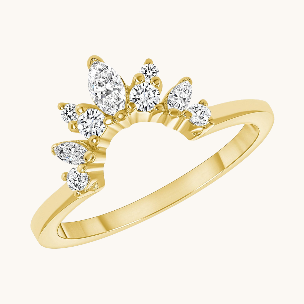 Sunburst Diamond Ring