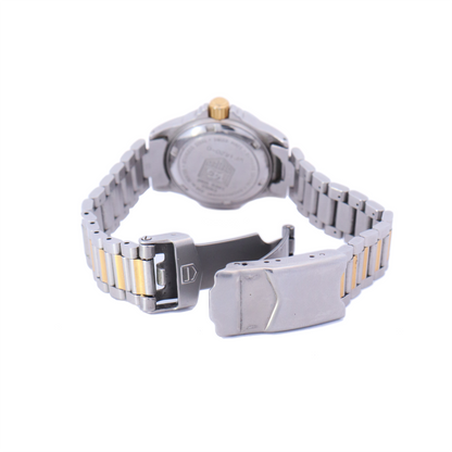 Tag Heuer 4000 Yellow Gold and Stainless Steel 28mm White Stick Dial Watch | Ref# WF1420 - Happy Jewelers Fine Jewelry Lifetime Warranty