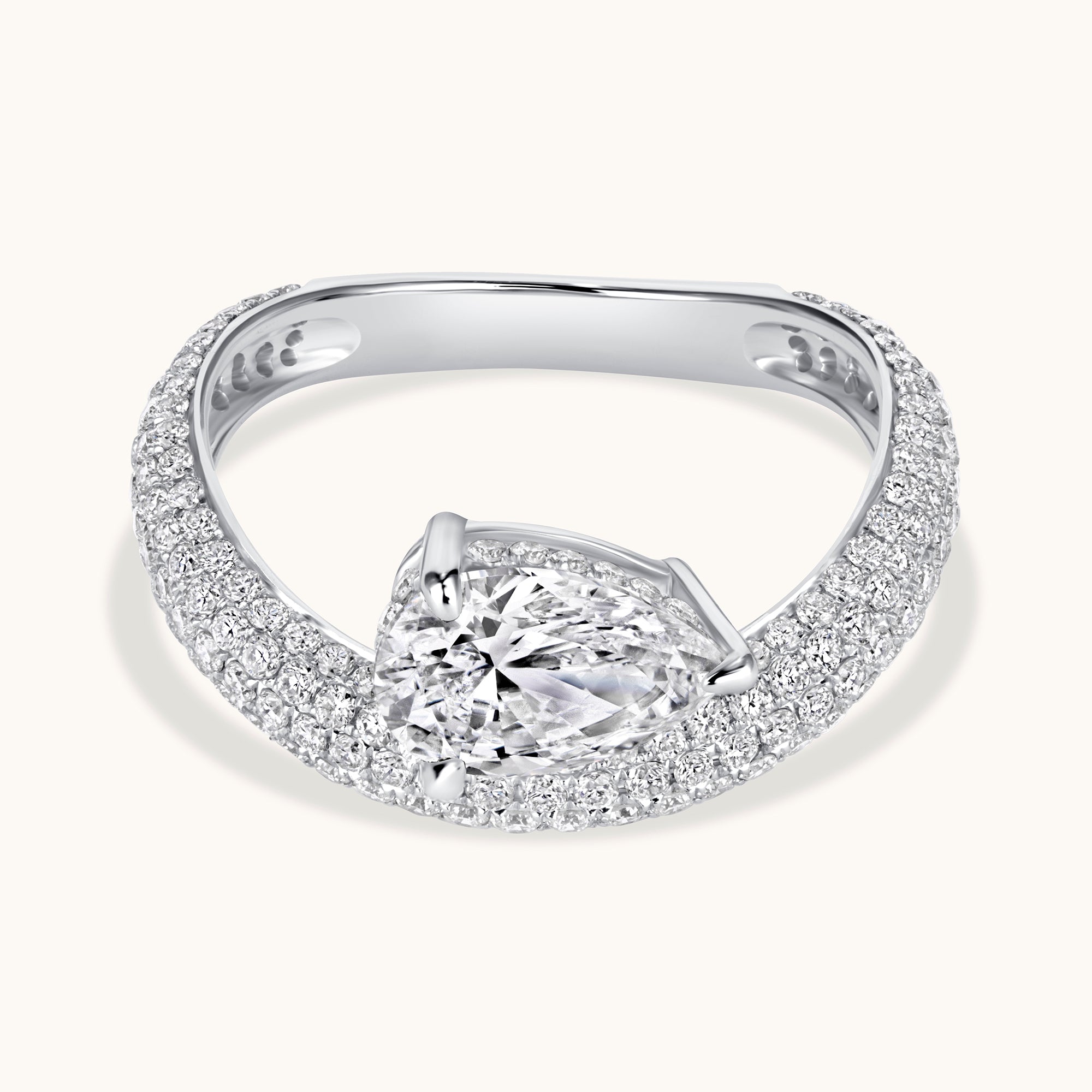 The Kira Kirby Ring – Pear Lab Diamond – Happy Jewelers