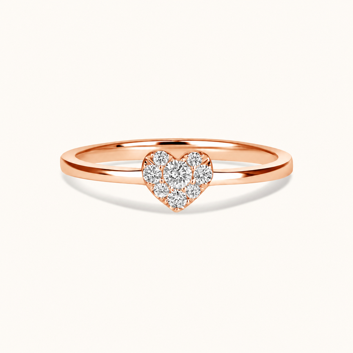 The Love Note Diamond Heart Promise Ring