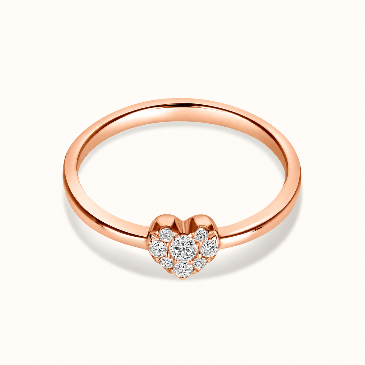 The Love Note Diamond Heart Promise Ring