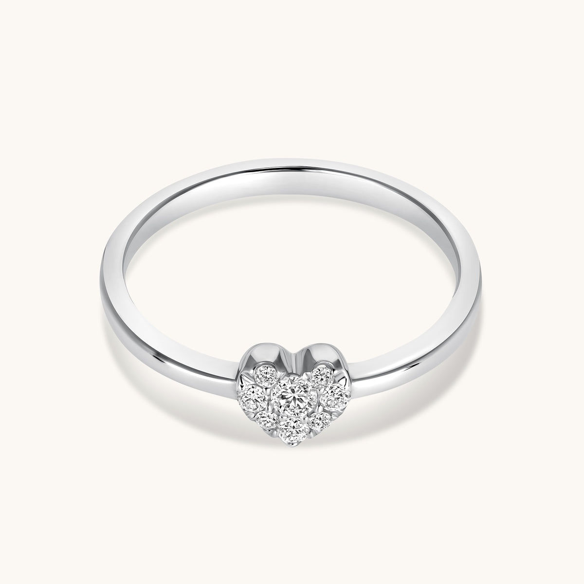 The Love Note Diamond Heart Promise Ring