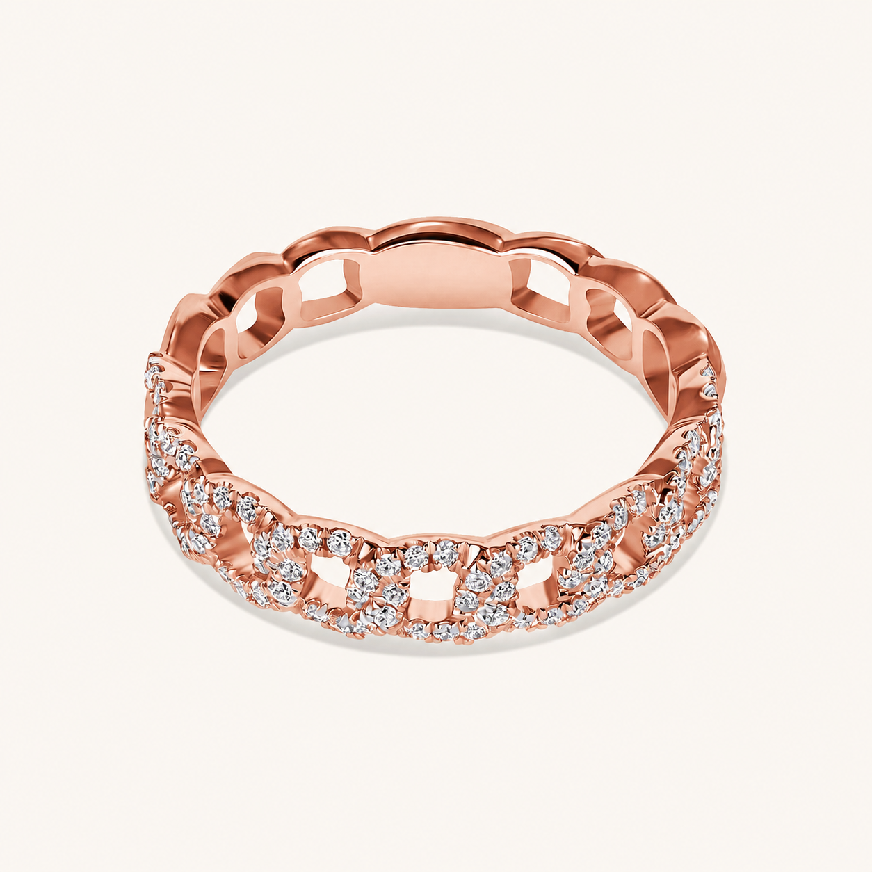 The Mia Diamond Chain Ring