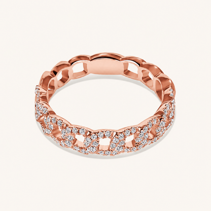 The Mia Diamond Chain Ring