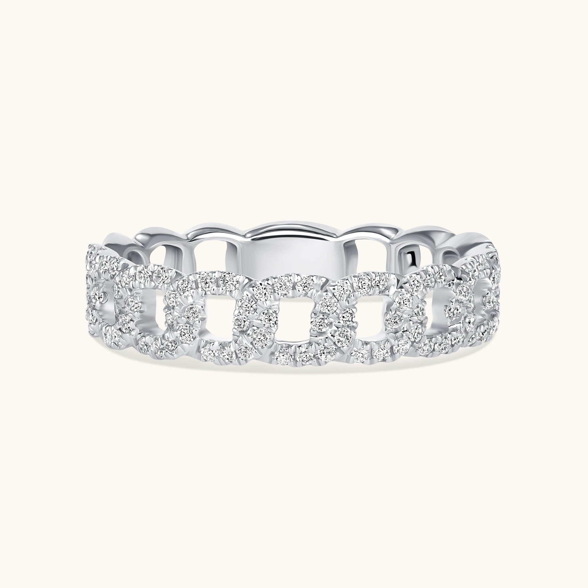 The Mia Diamond Chain Ring