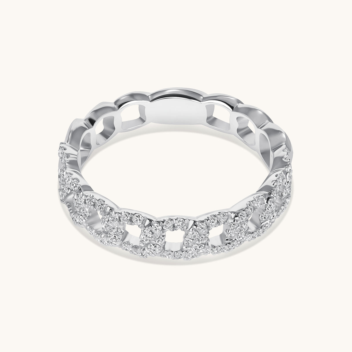 The Mia Diamond Chain Ring