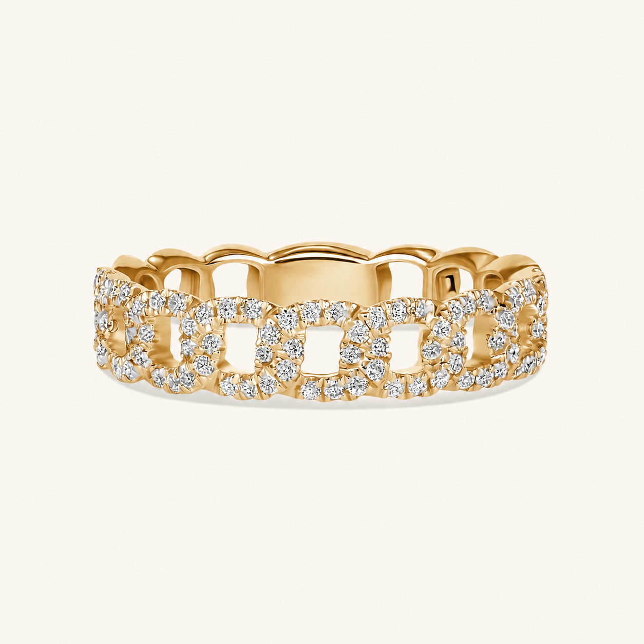 The Mia Diamond Chain Ring