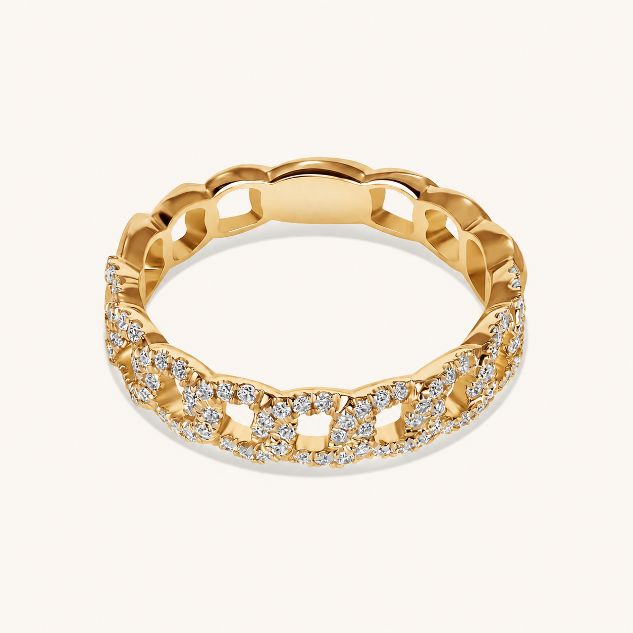 The Mia Diamond Chain Ring