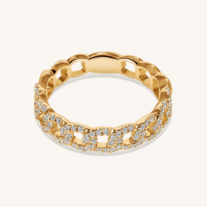 The Mia Diamond Chain Ring