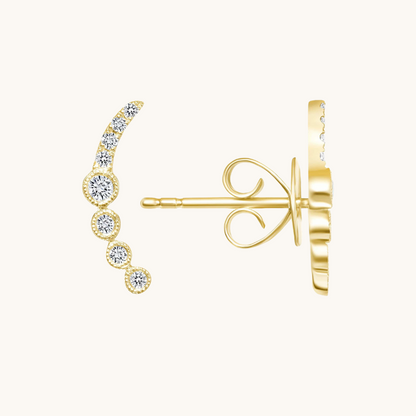 The Diamond Ear Climber Earrings - Happy Jewelers Fine Jewelry Lifetime Warranty