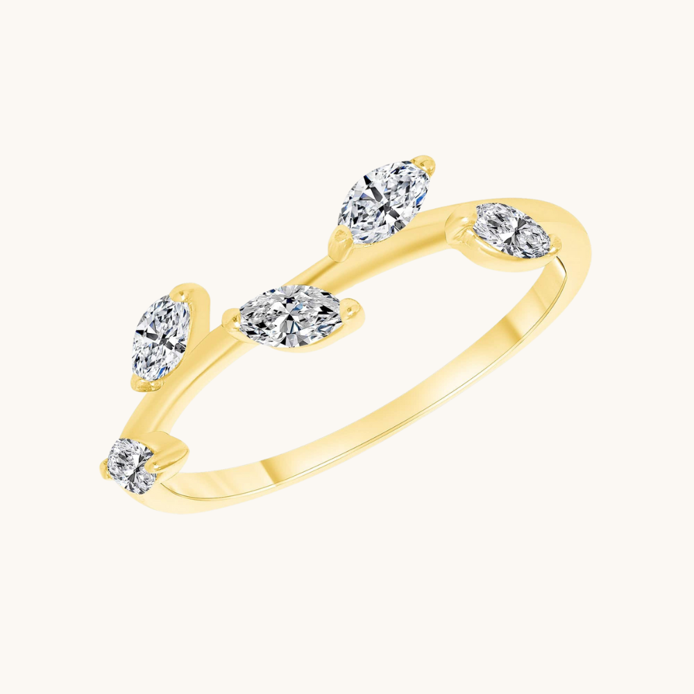 The Diamond Leaf Ring