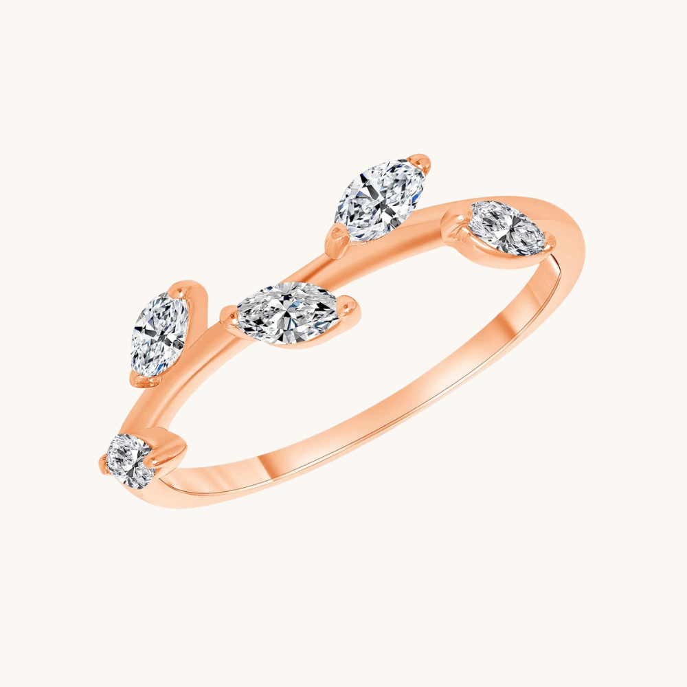 The Diamond Leaf Ring