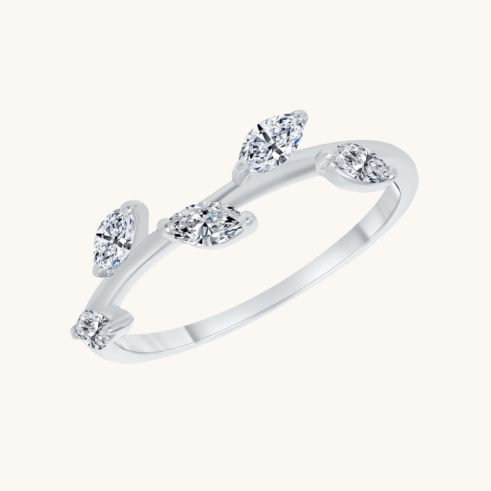 The Diamond Leaf Ring