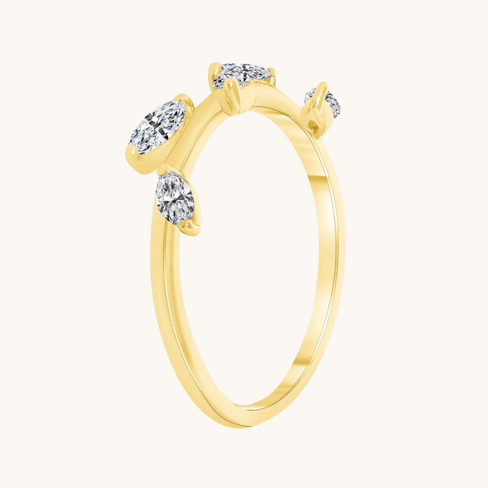 The Diamond Leaf Ring - Happy Jewelers Fine Jewelry Lifetime Warranty