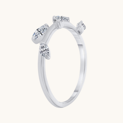 The Diamond Leaf Ring - Happy Jewelers Fine Jewelry Lifetime Warranty