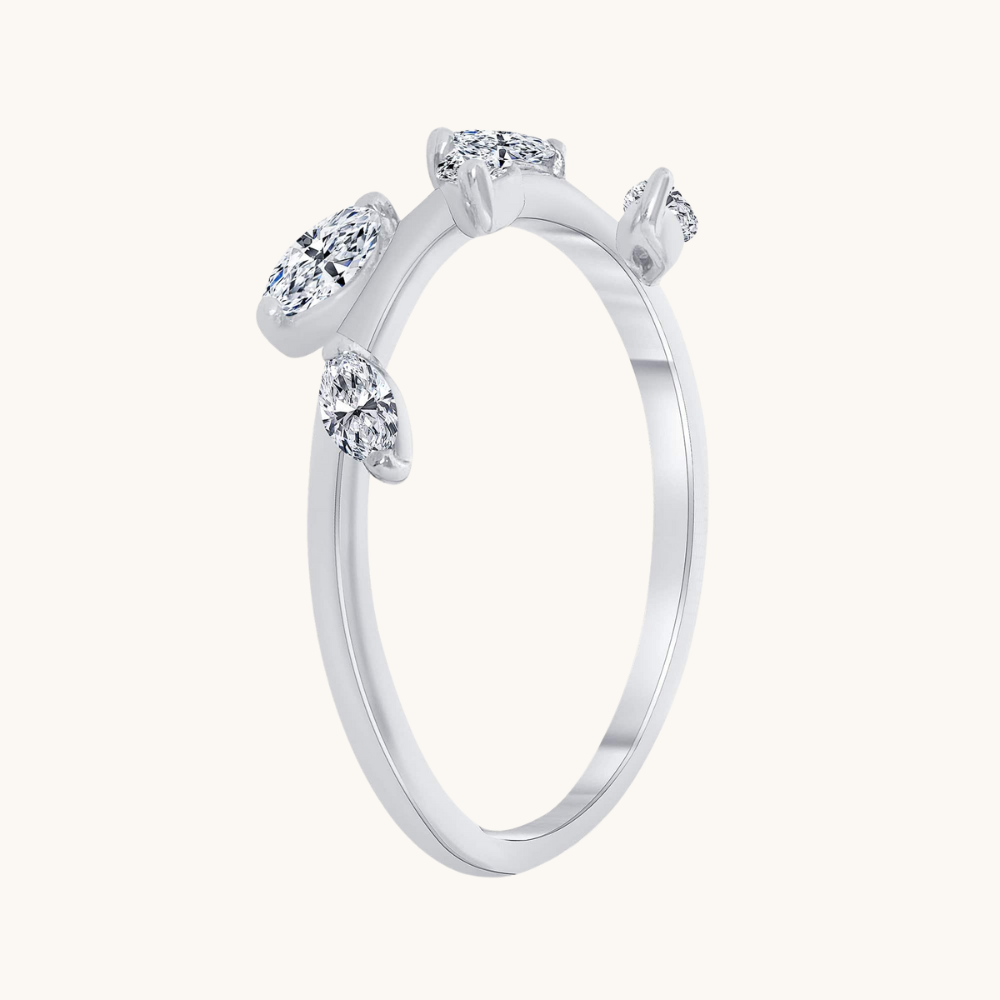 The Diamond Leaf Ring