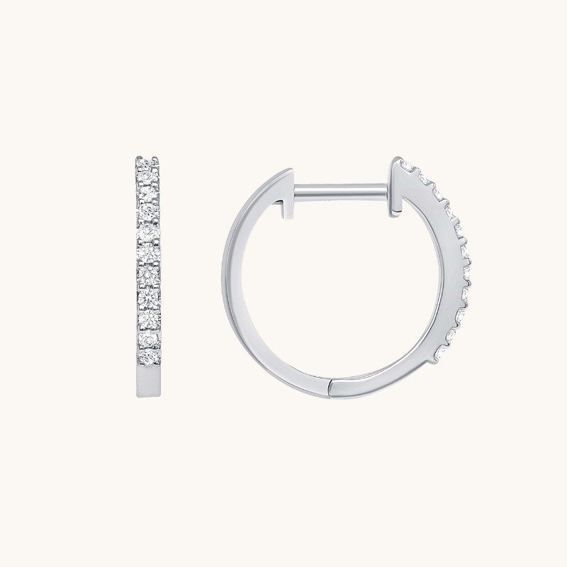 The Hazel Huggie Earrings - Happy Jewelers Fine Jewelry Lifetime Warranty